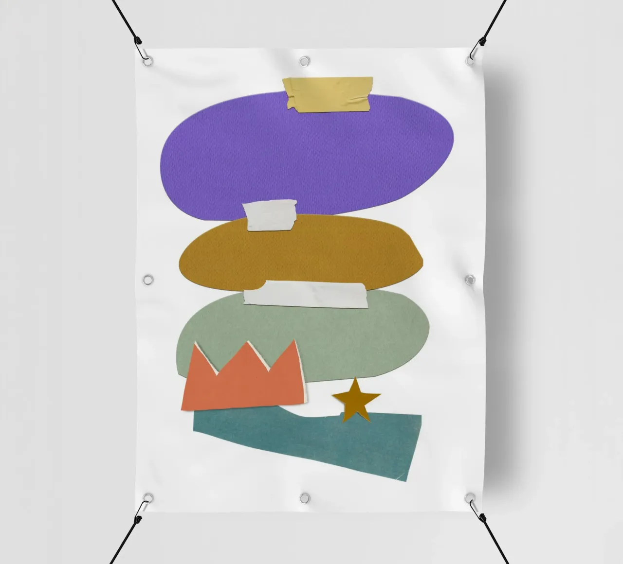 Colorful, irregular shapes telo in pvc da ramosashop