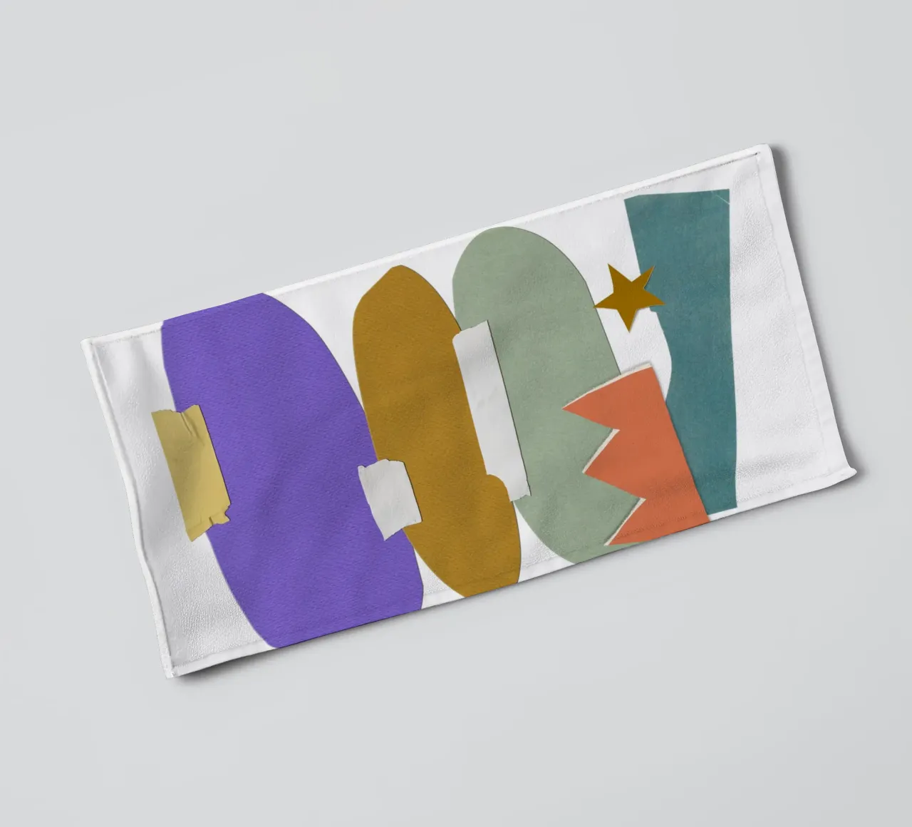 Colorful, irregular shapes asciugamano da bagno da ramosashop
