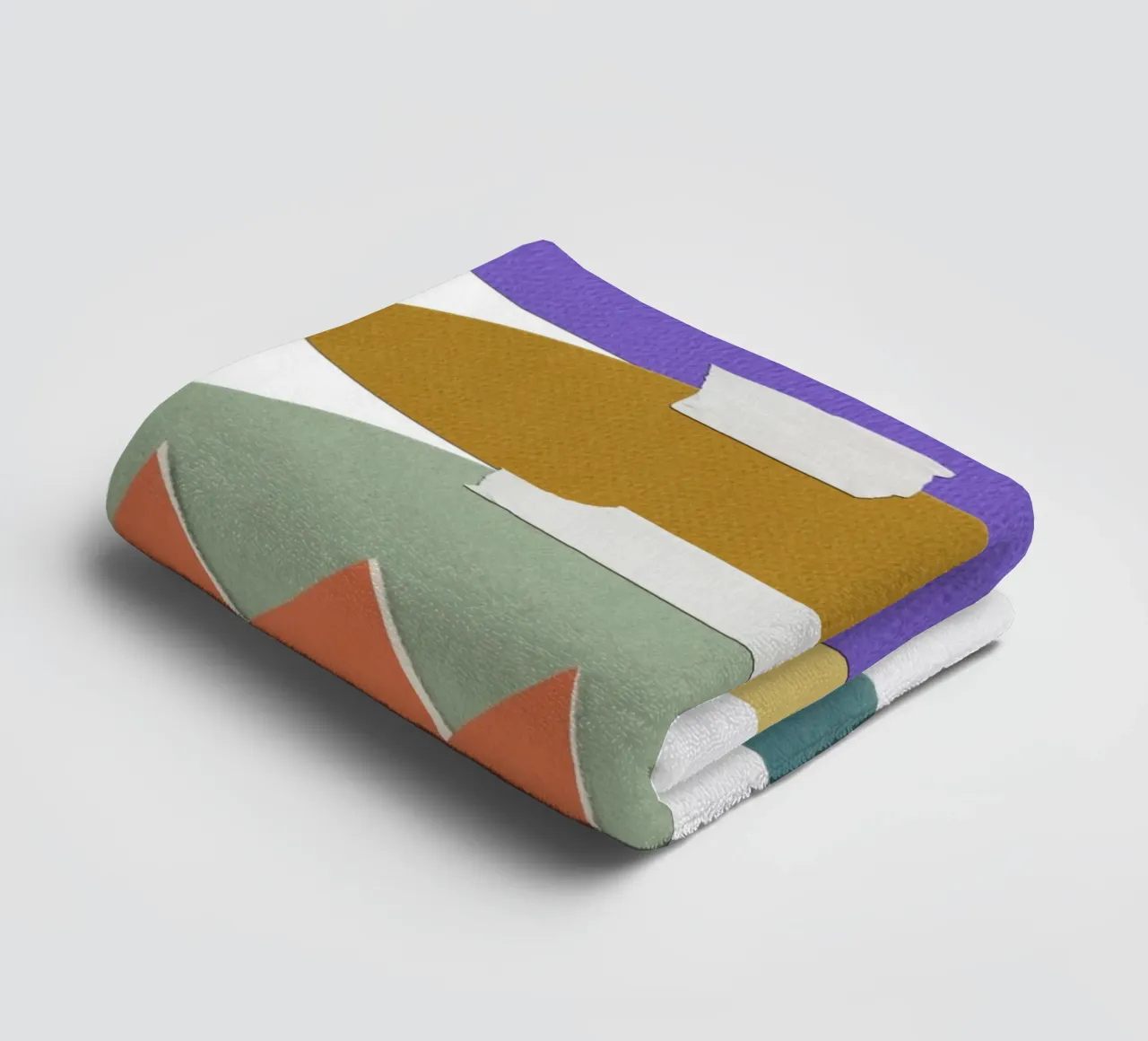 Colorful, irregular shapes asciugamano da bagno da ramosashop