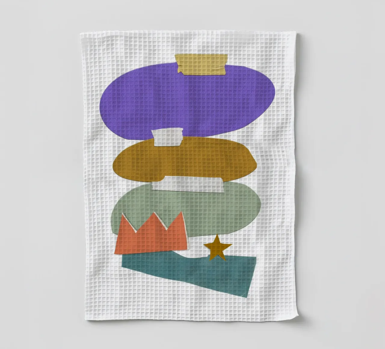 Colorful, irregular shapes canovaccio da cucina da ramosashop