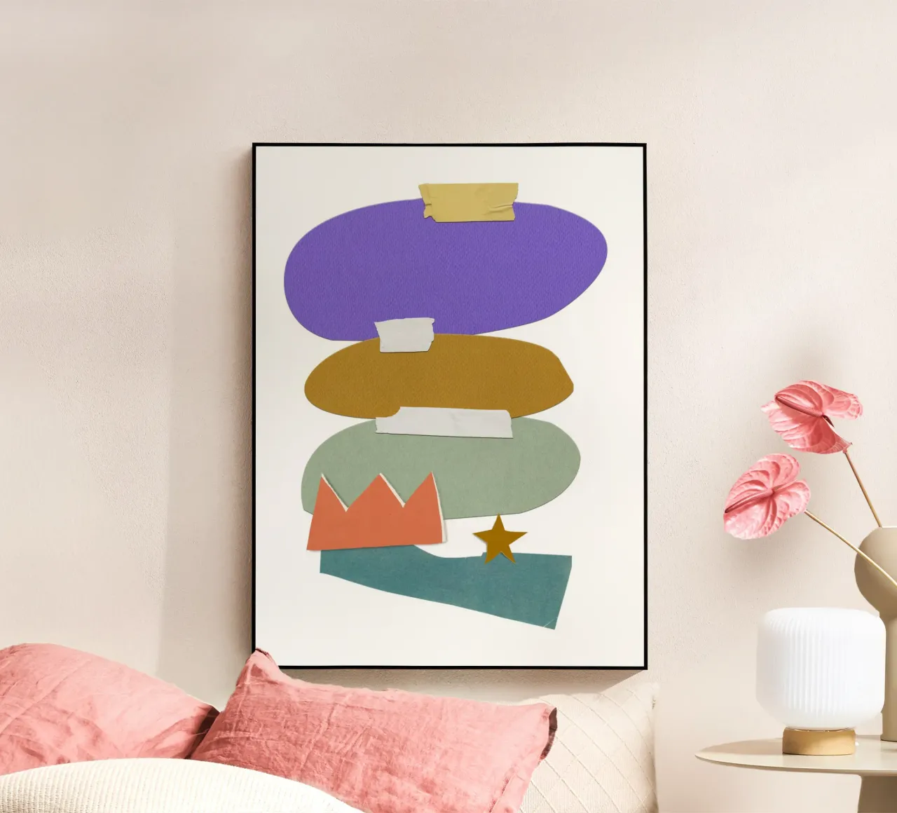Colorful, irregular shapes plexiglass da ramosashop