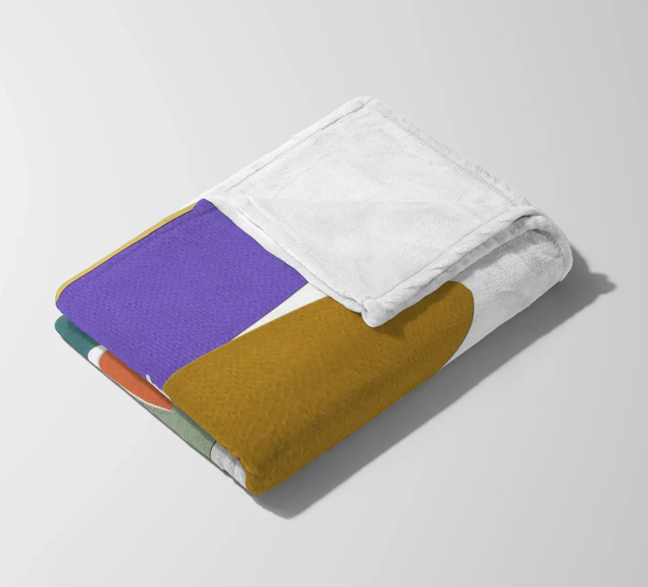 Colorful, irregular shapes coperta in pile da ramosashop