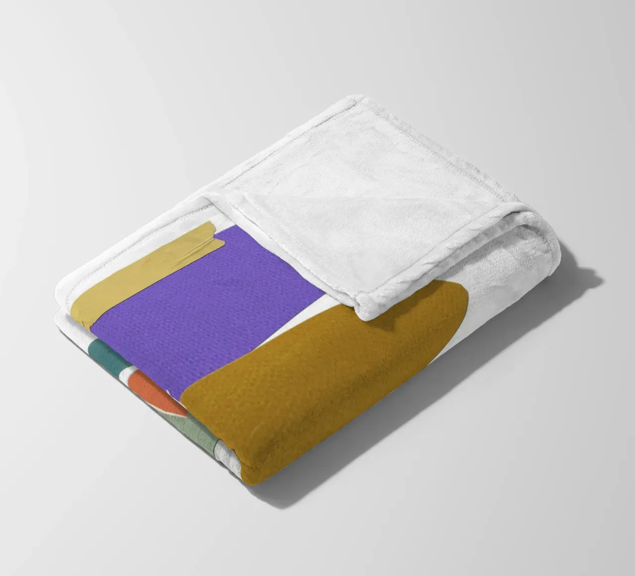 Colorful, irregular shapes coperta in pile da ramosashop