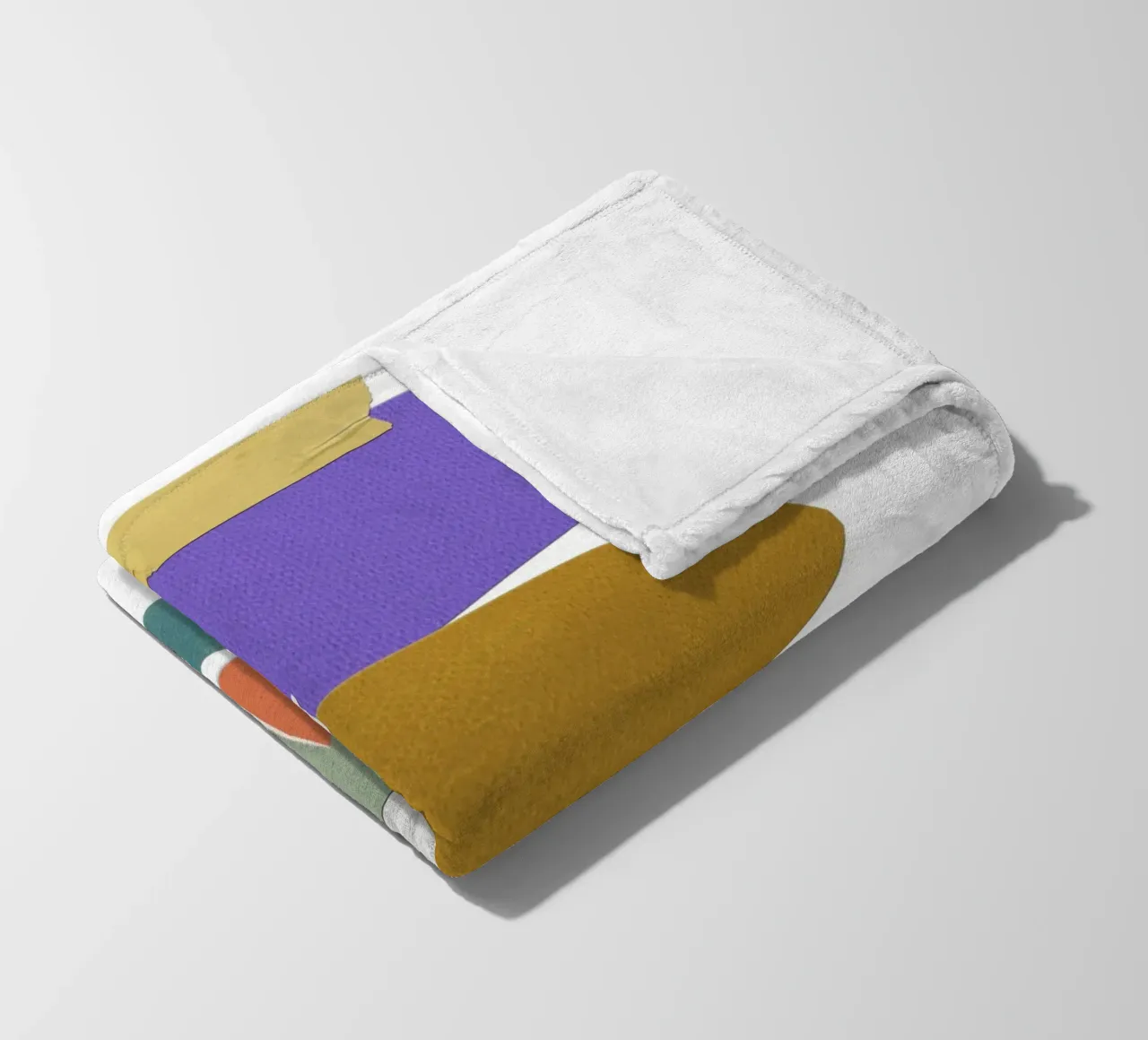 Colorful, irregular shapes coperta in pile da ramosashop