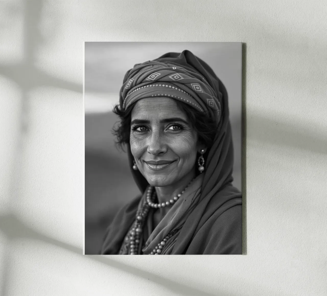 Tablaït - Ritratto di una donna amazigh tela con Cornice a cassetta da Amazigh