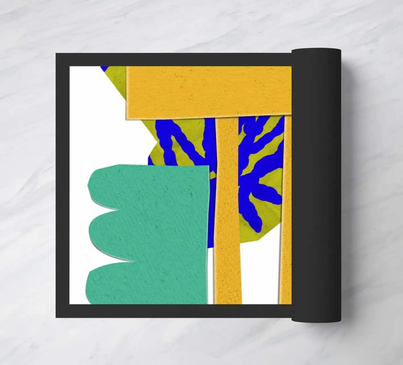abstract collage deurmat van ramosashop