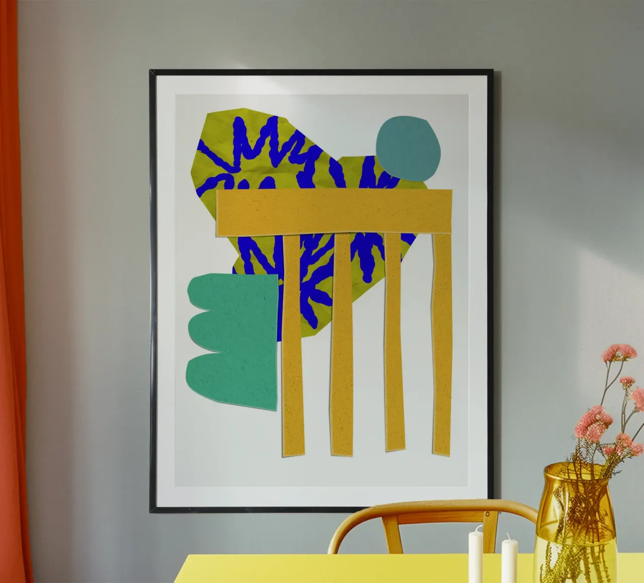 abstract collage poster da ramosashop