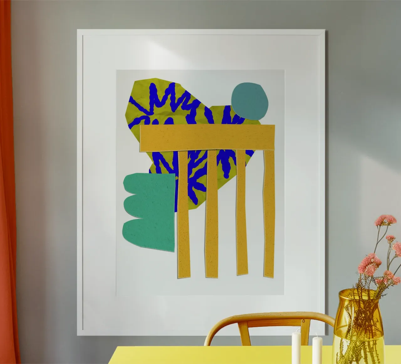 abstract collage poster da ramosashop