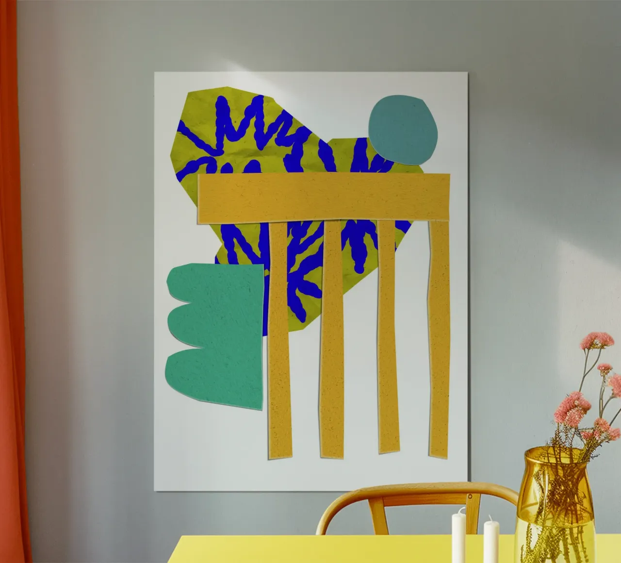 abstract collage poster da ramosashop