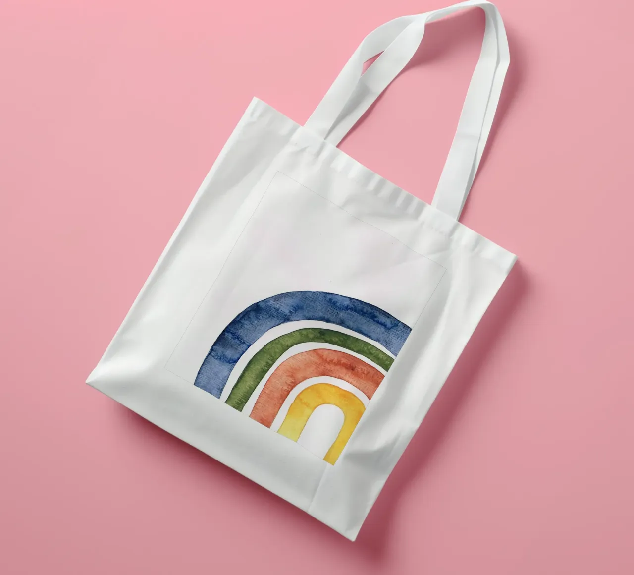 Regenbogen in Wasserfarbe borsa in juta da BAINAI KIDS