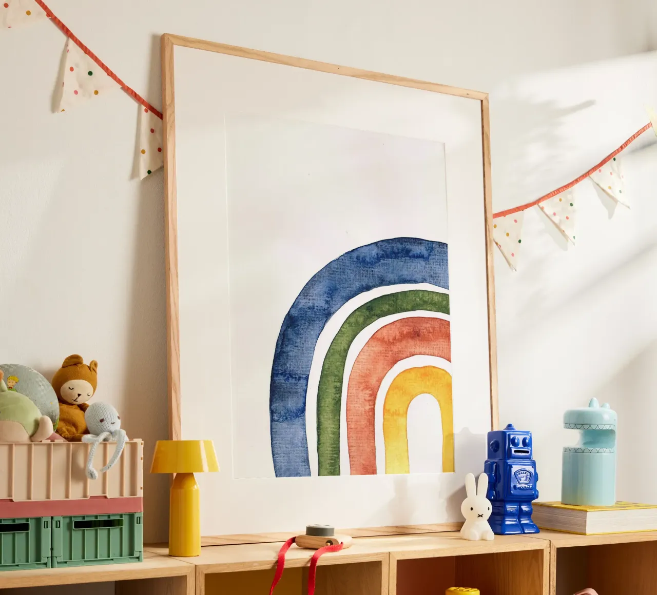 Regenbogen in Wasserfarbe carta hahnemühle da BAINAI KIDS
