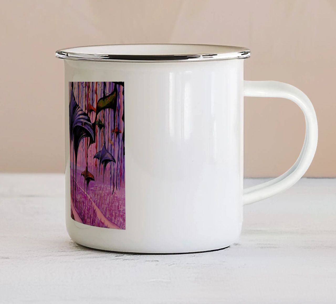 Nostalgic Fantasy tazza in smalto da Naito Shinpei