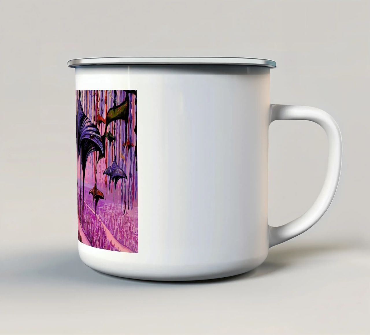 Nostalgic Fantasy tazza in smalto da Naito Shinpei