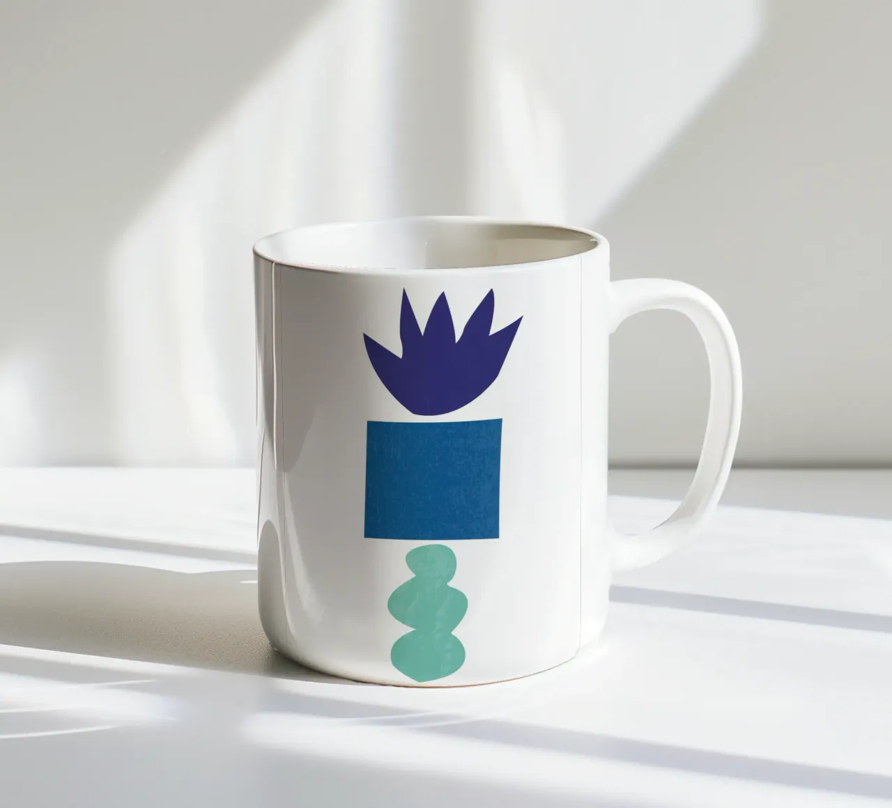 Bold geometric shapes tazza in ceramica da ramosashop