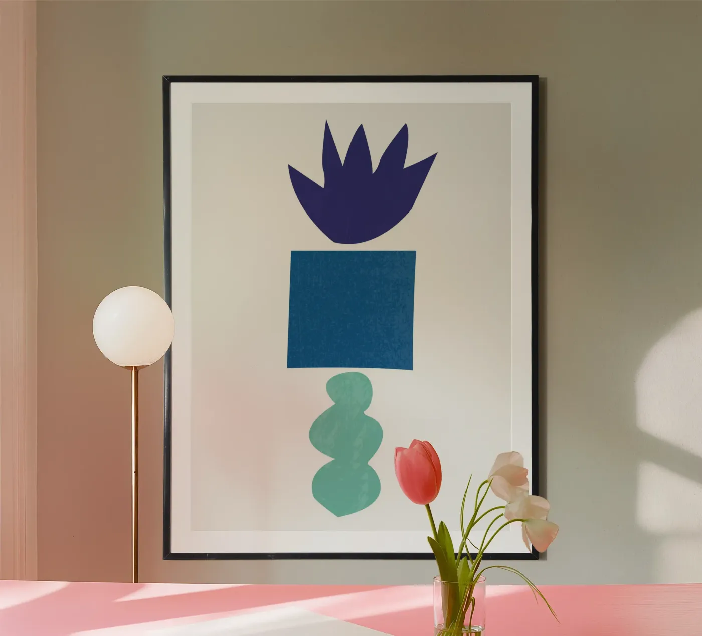 Bold geometric shapes poster da ramosashop