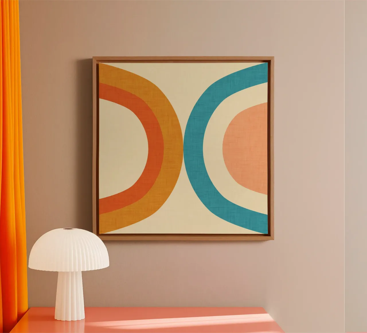 Nieuwe middenmodus Regenboog Parel canvas met Baklijst van susanacosta