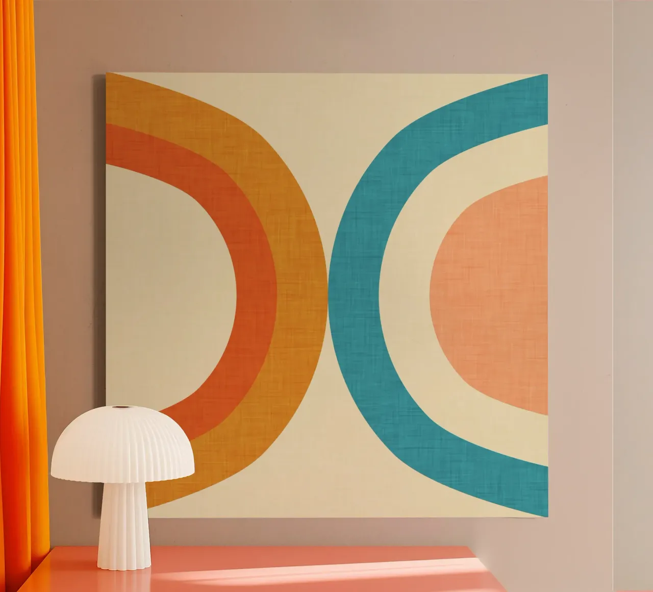 Nieuwe middenmodus Regenboog Parel canvas met Baklijst van susanacosta