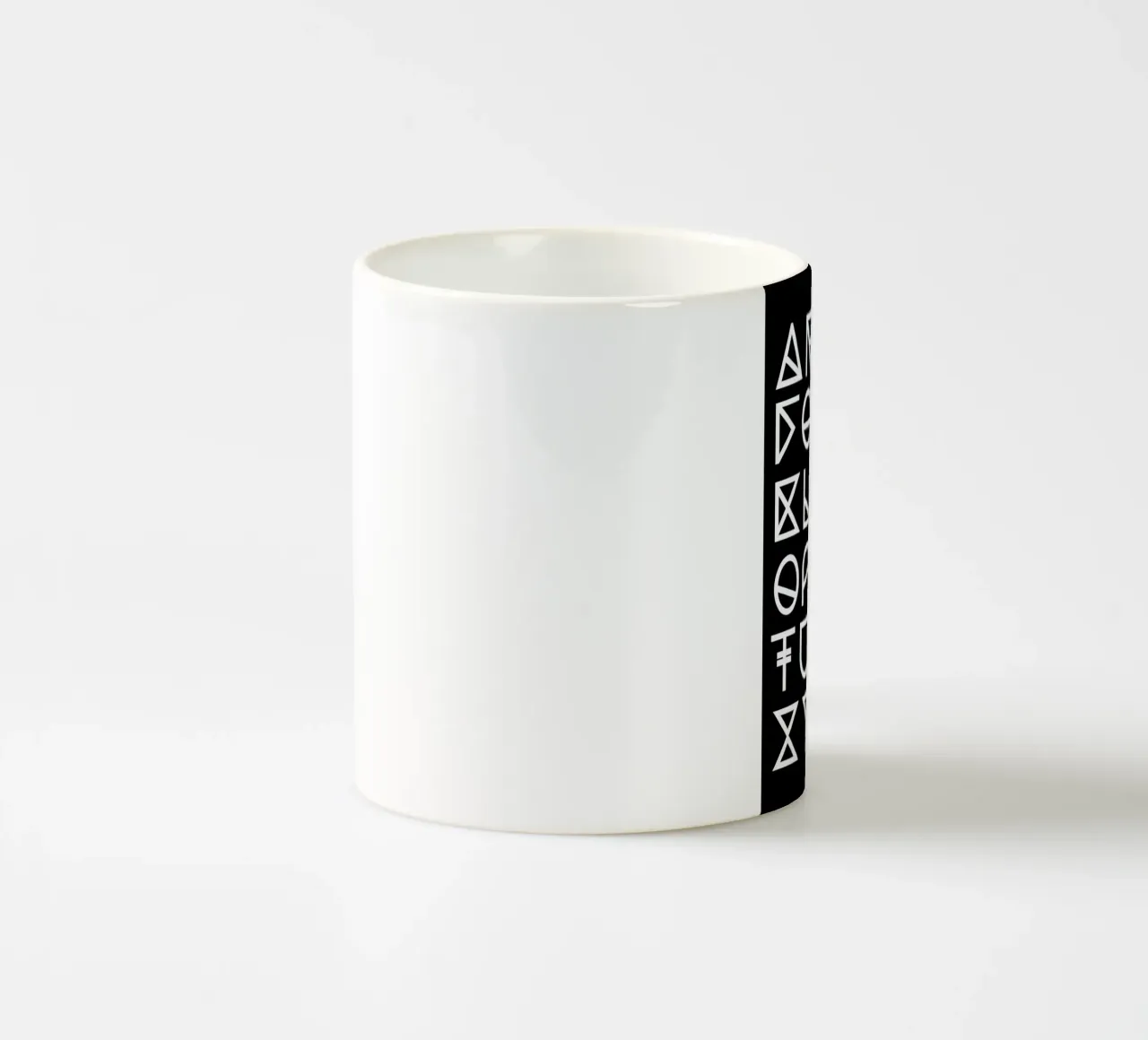Geometrical ABC - black tazza in ceramica da Studio Nahili