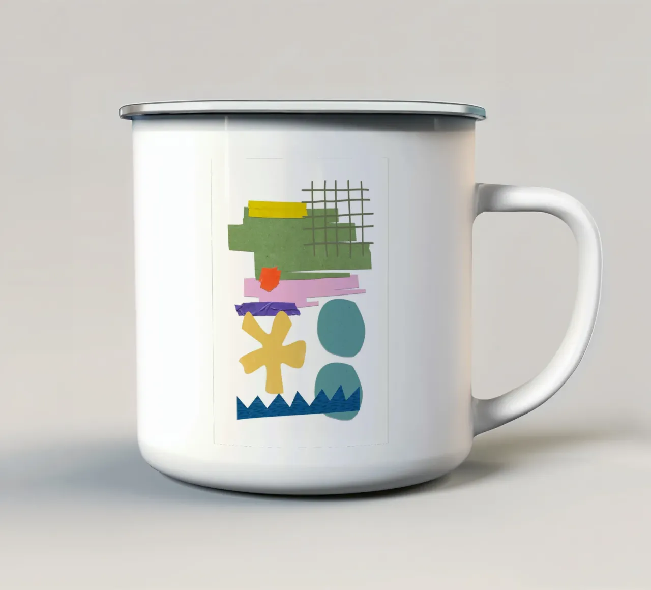 vibrant composition collage tazza in smalto da ramosashop