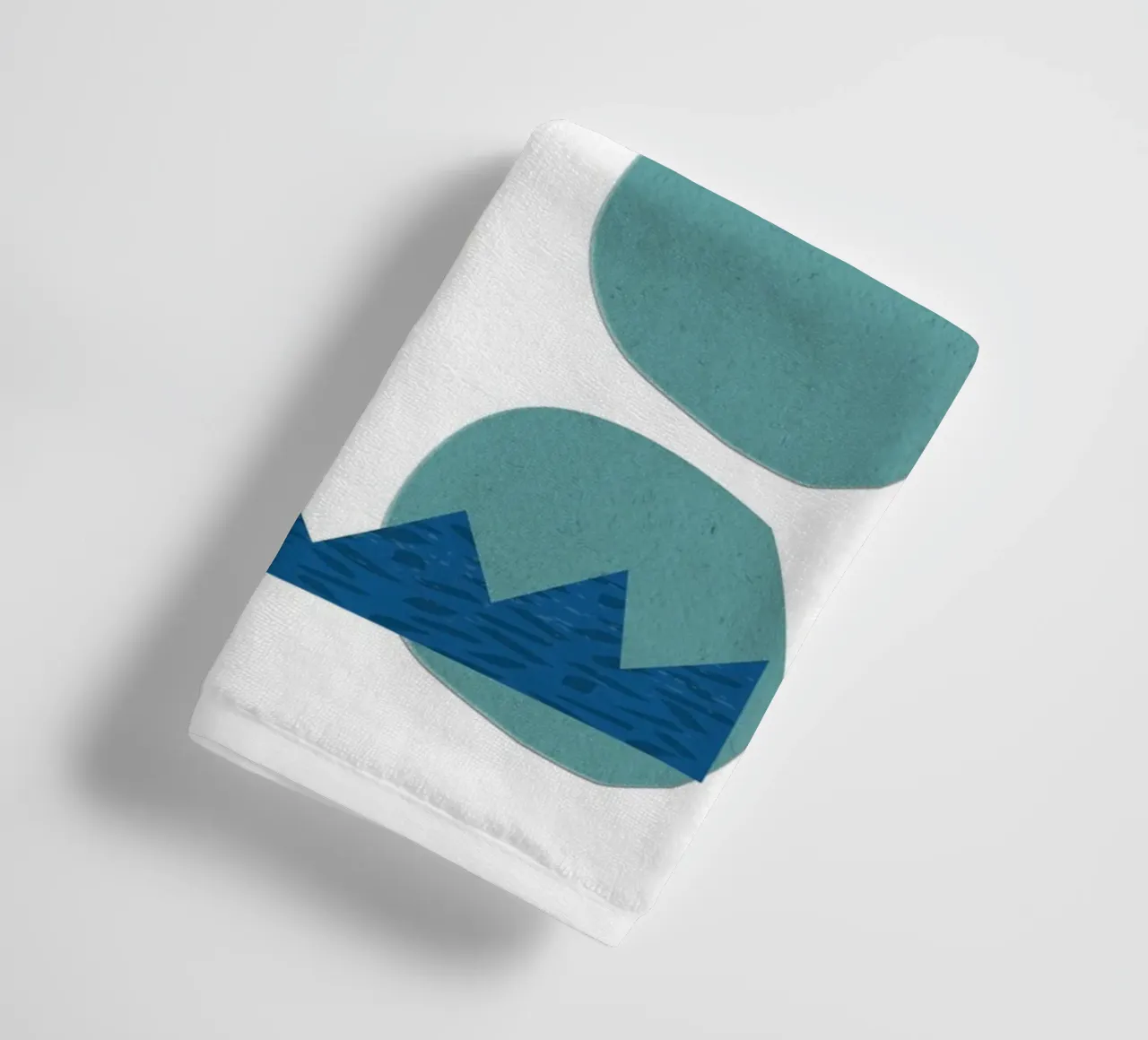 vibrant composition collage asciugamano da bagno da ramosashop