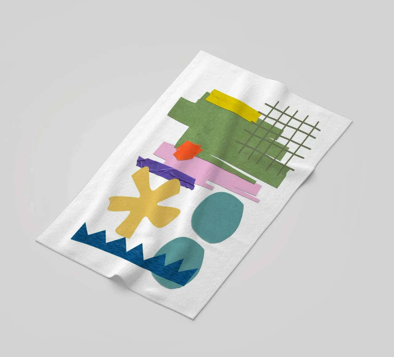 vibrant composition collage telo mare da ramosashop