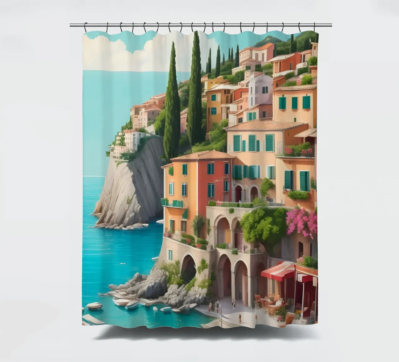 Lago di Garda tenda da doccia da Charnwood Prints