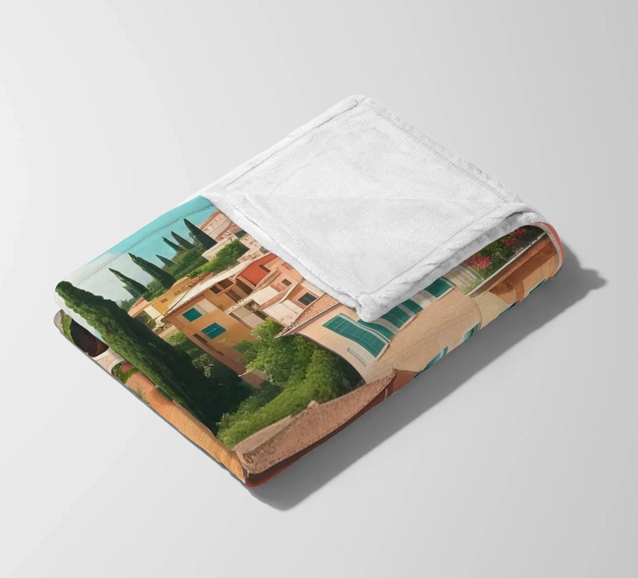 Gardasee-Ufer Fleecedecke von Charnwood Prints
