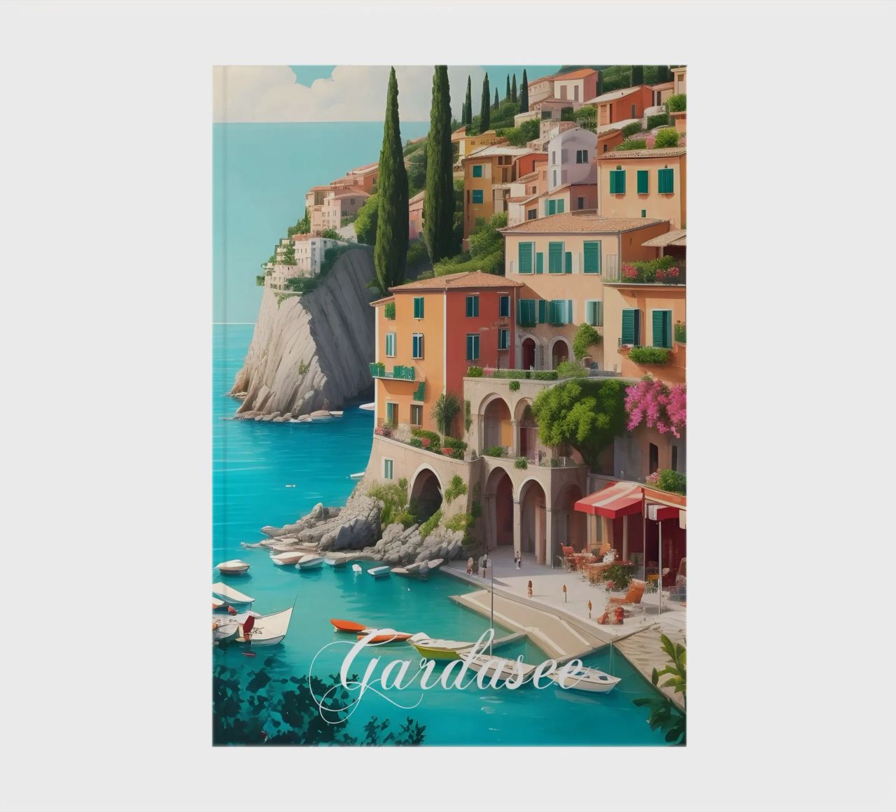 Gardasee-Ufer Notizbuch von Charnwood Prints