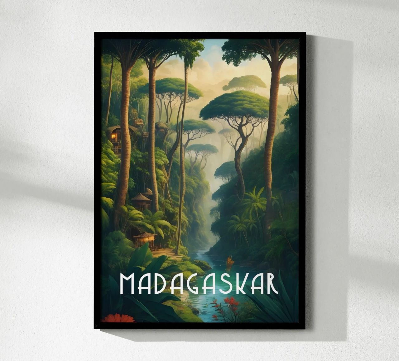 Regenwoud Madagaskar poster van Charnwood Prints