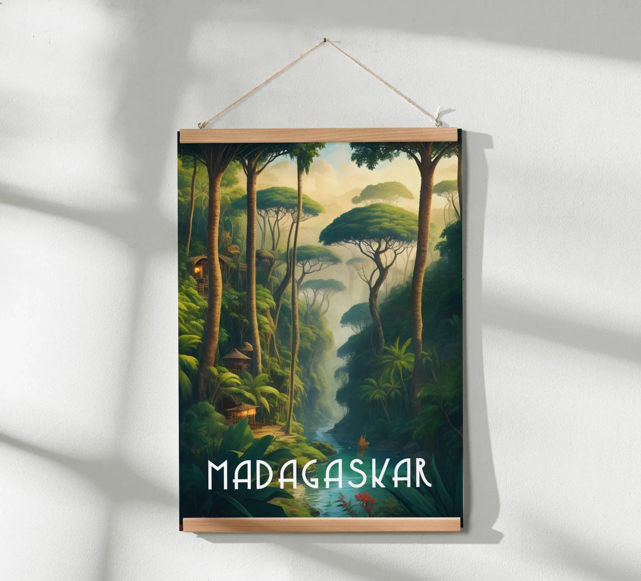 Regenwoud Madagaskar poster van Charnwood Prints