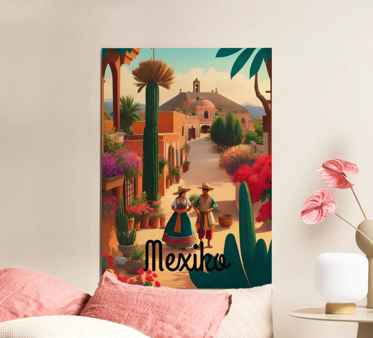 Villaggio Messico poster da Charnwood Prints