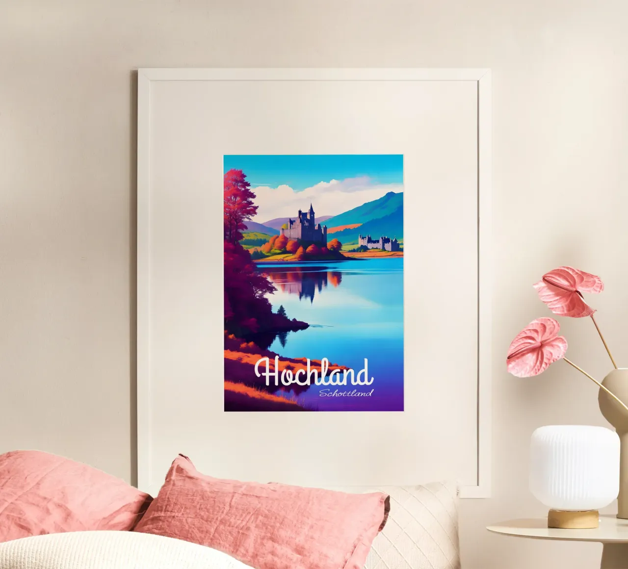 Scozia Highlands poster da Charnwood Prints