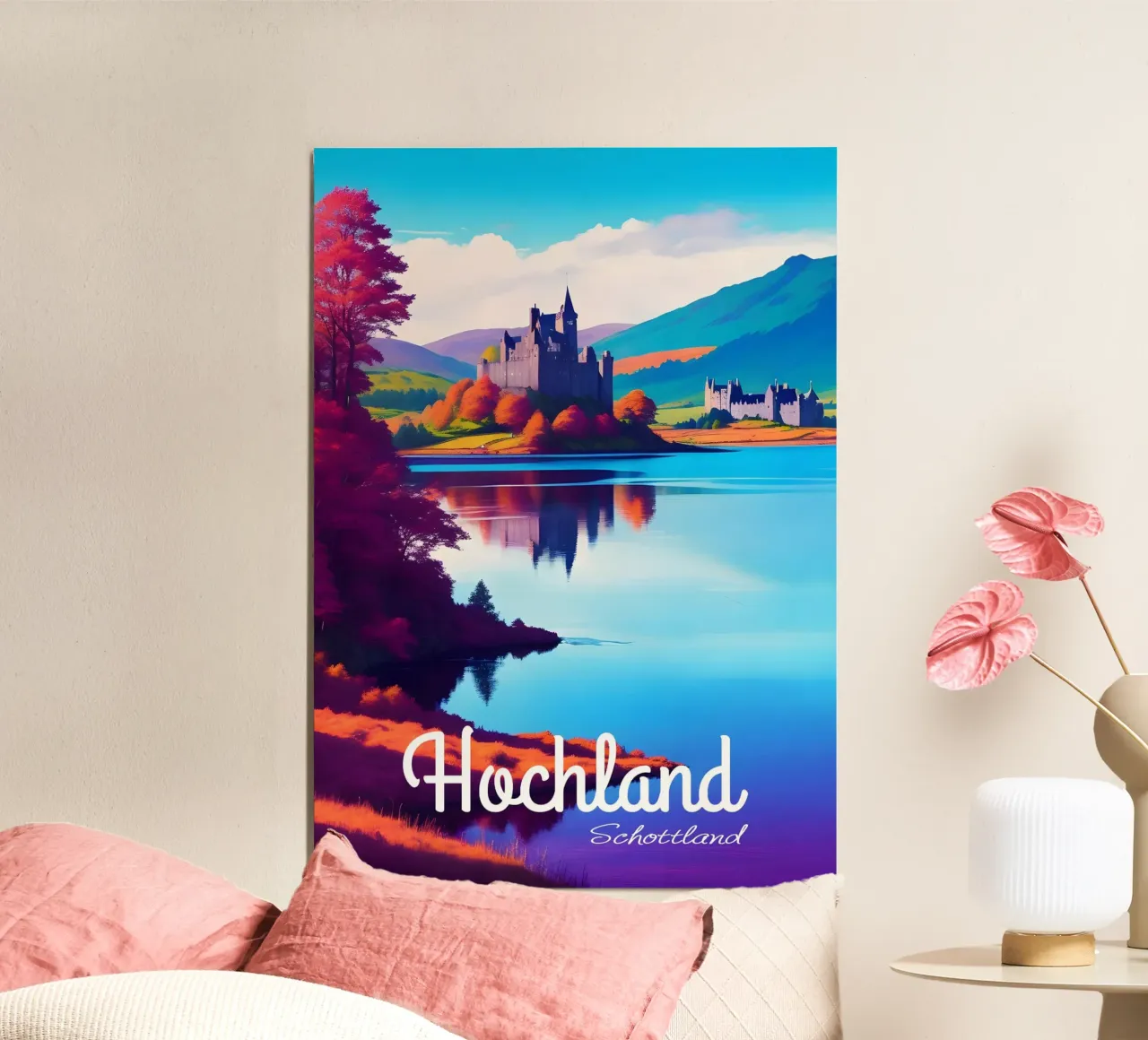Scozia Highlands poster da Charnwood Prints