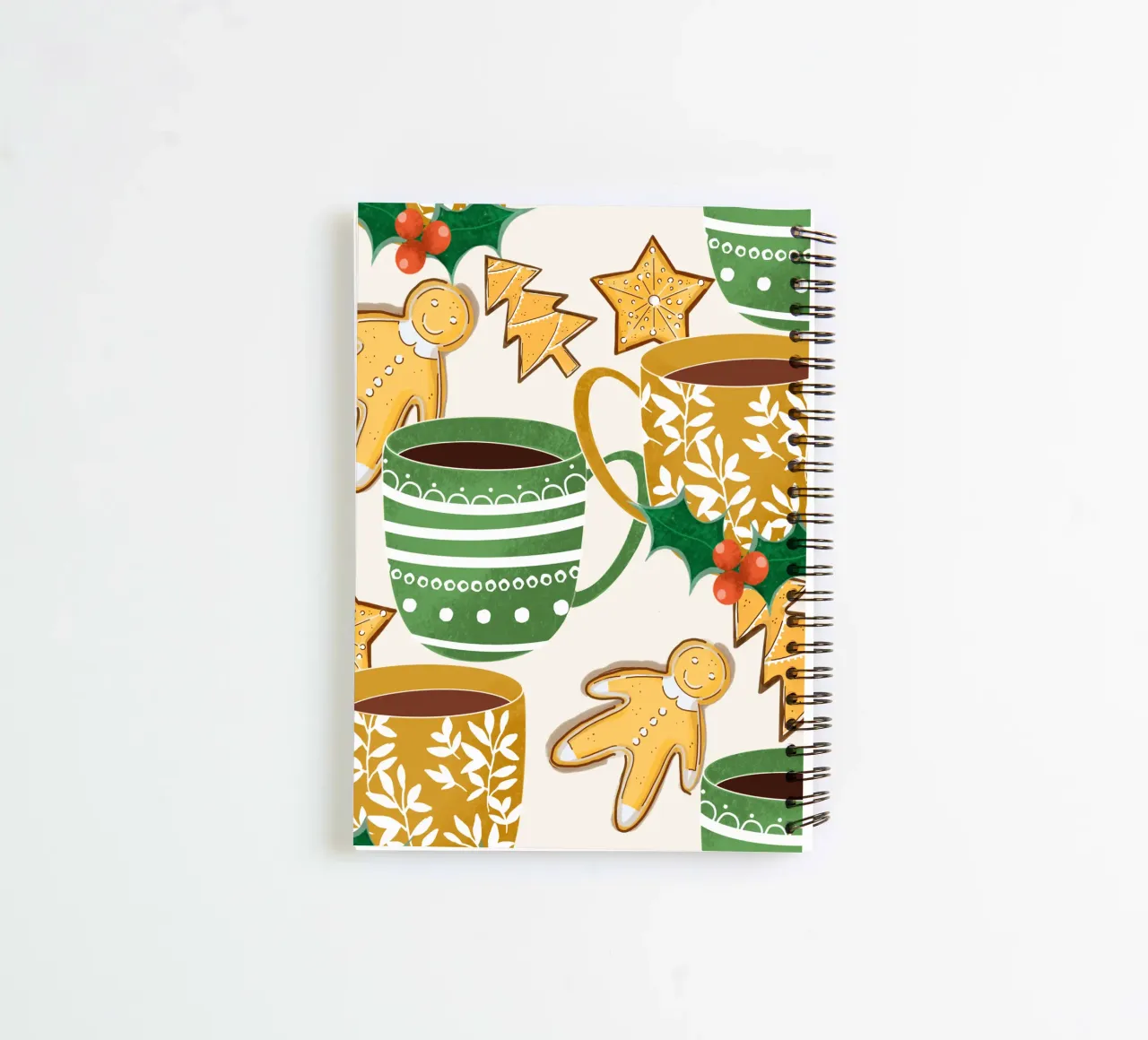 Hot Chocolate and Gingerbread Cookies spiral notebook by susanacosta