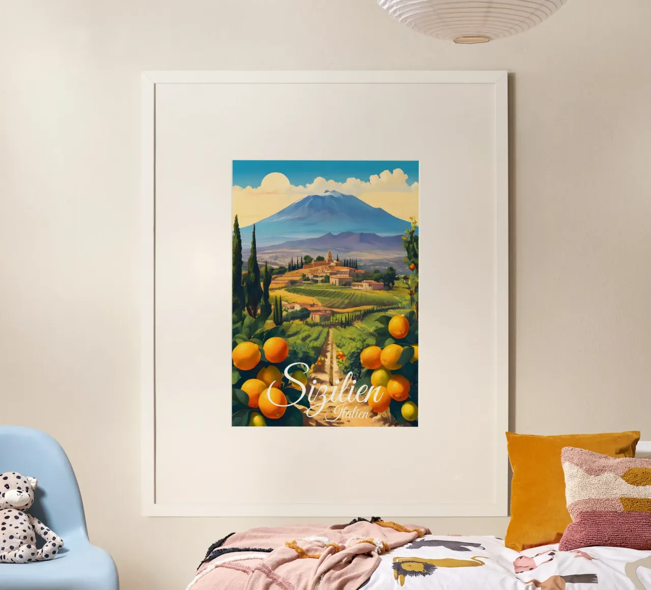 Aranciera di Sicilia poster da Charnwood Prints