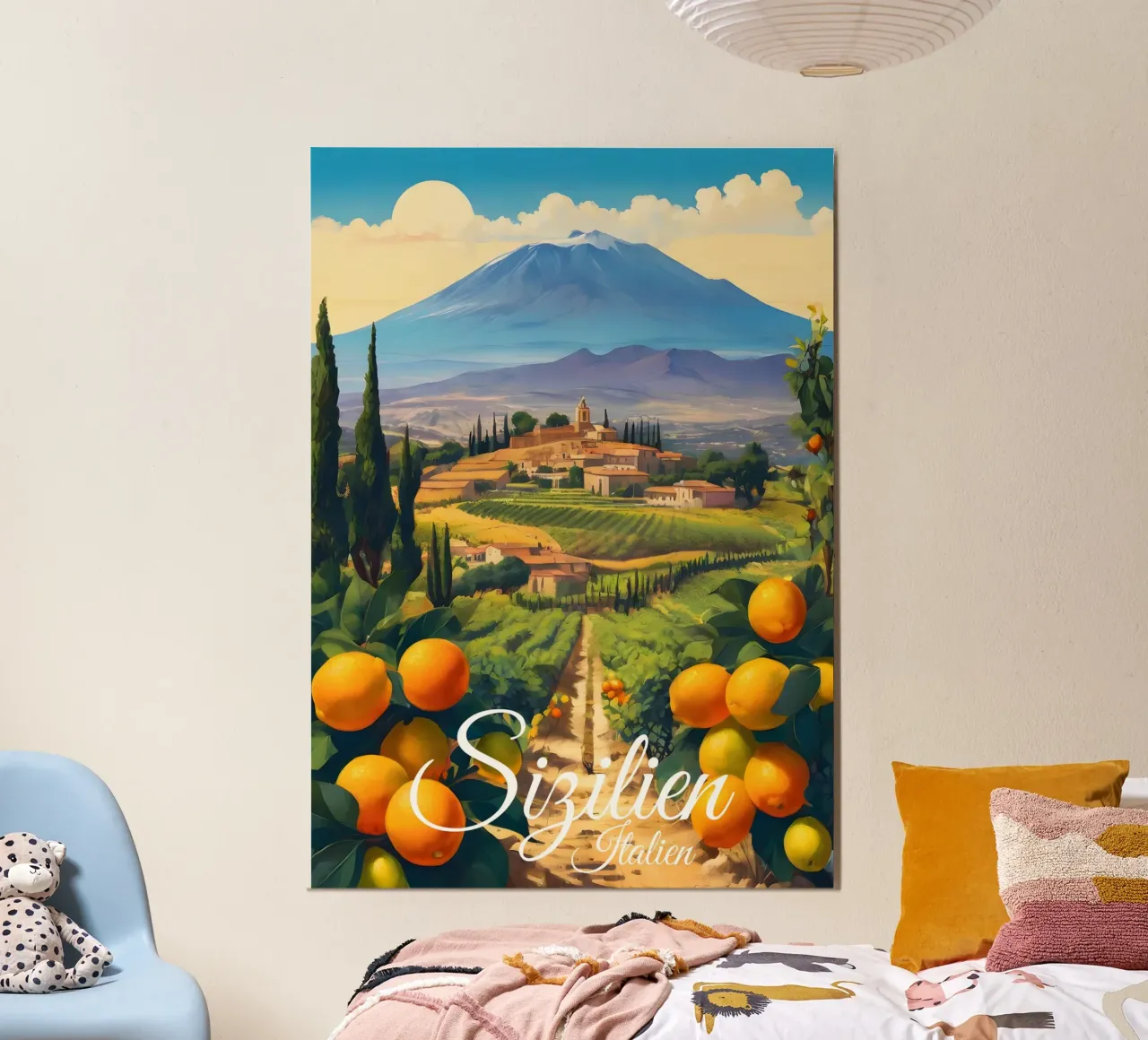 Aranciera di Sicilia poster da Charnwood Prints