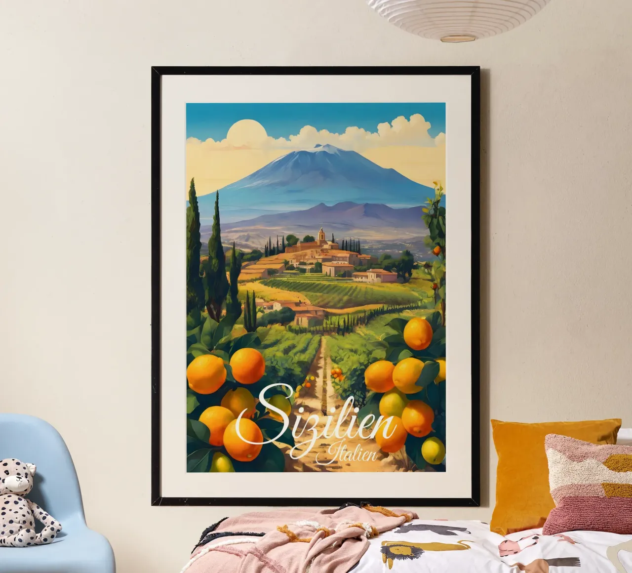 Aranciera di Sicilia poster da Charnwood Prints