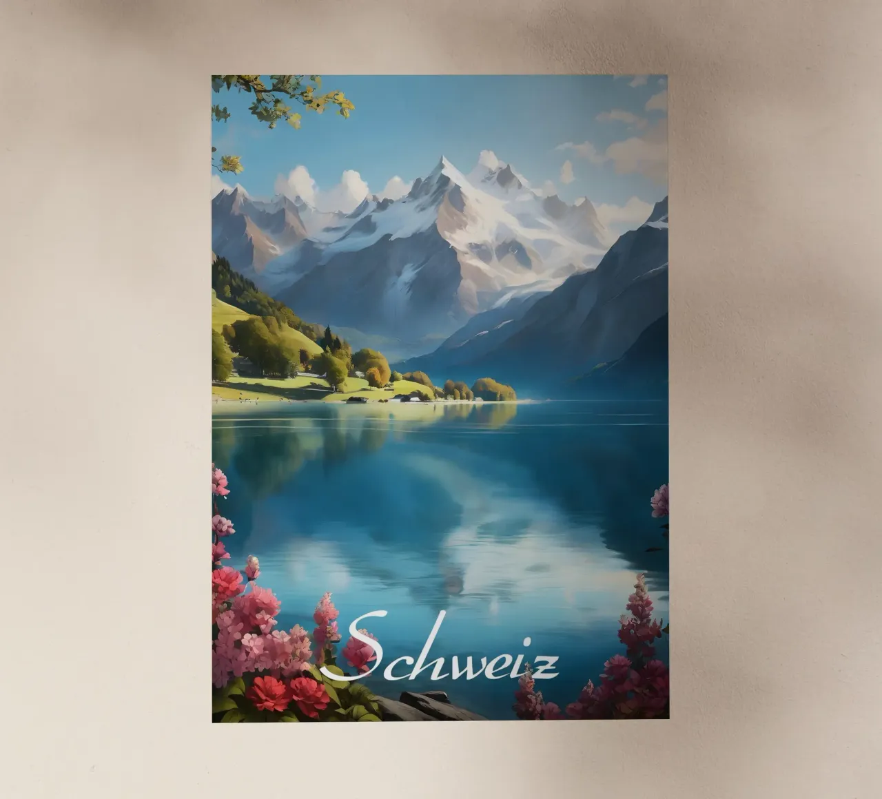 Svizzera Laghi pellicola backlit da Charnwood Prints