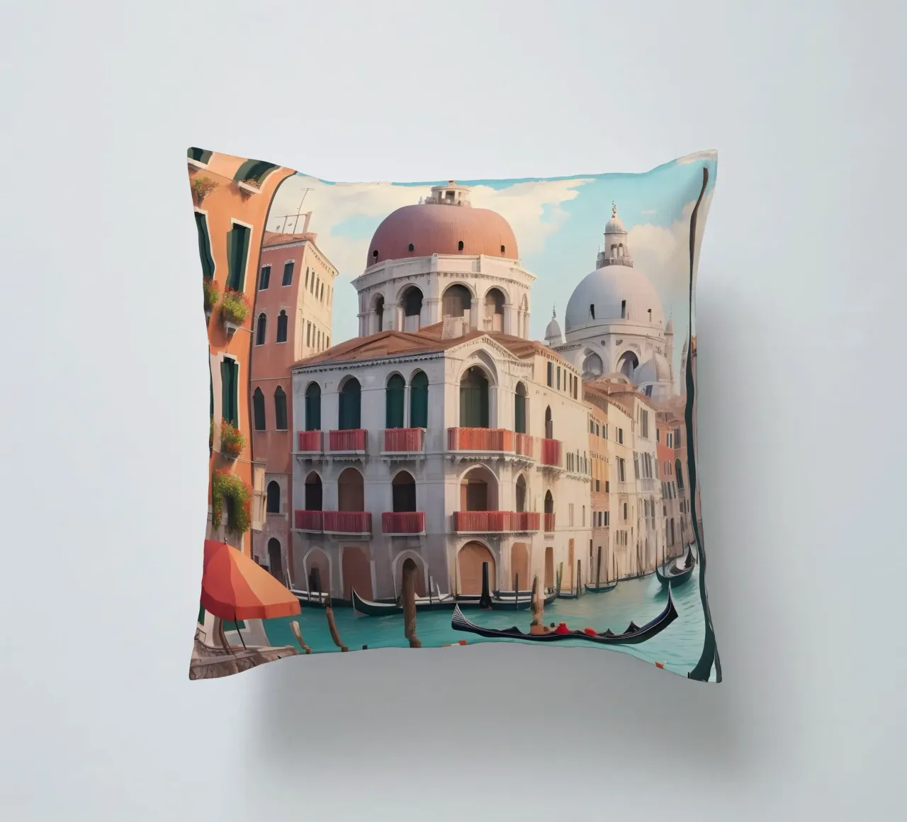 Venice Italy Canals decorative cushion by Charnwood Prints