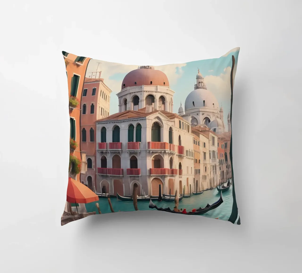 Venice Italy Canals decorative cushion by Charnwood Prints