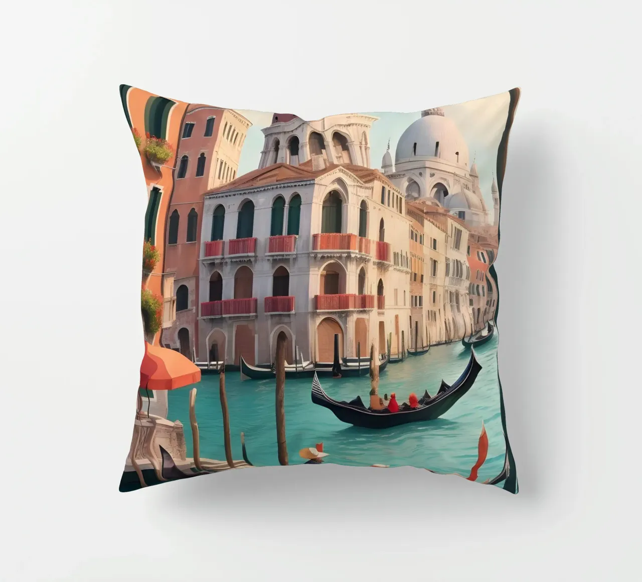 Venice Italy Canals decorative cushion by Charnwood Prints