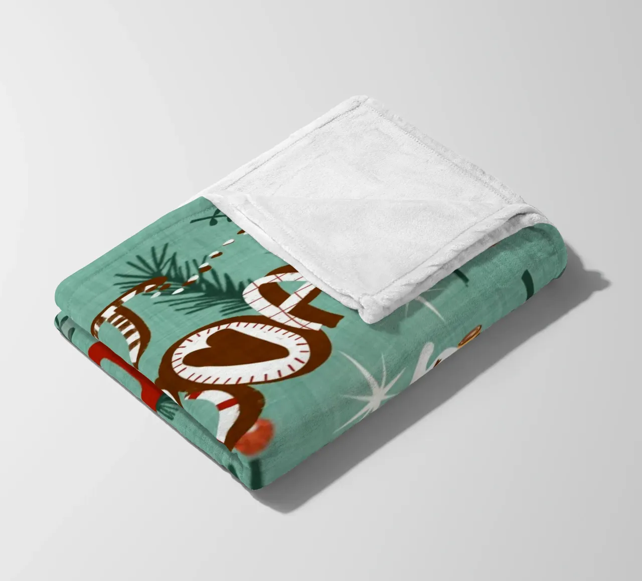 Cacao caldo azzurro con biscotto di pan di zenzero coperta in pile da susanacosta