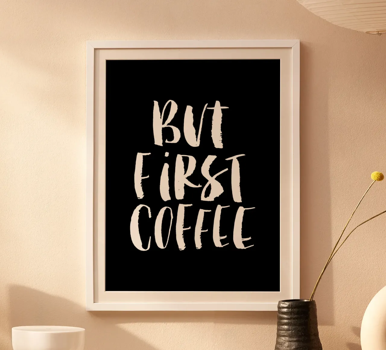 Ma prima il caffè poster da THE MOTIVATED TYPE