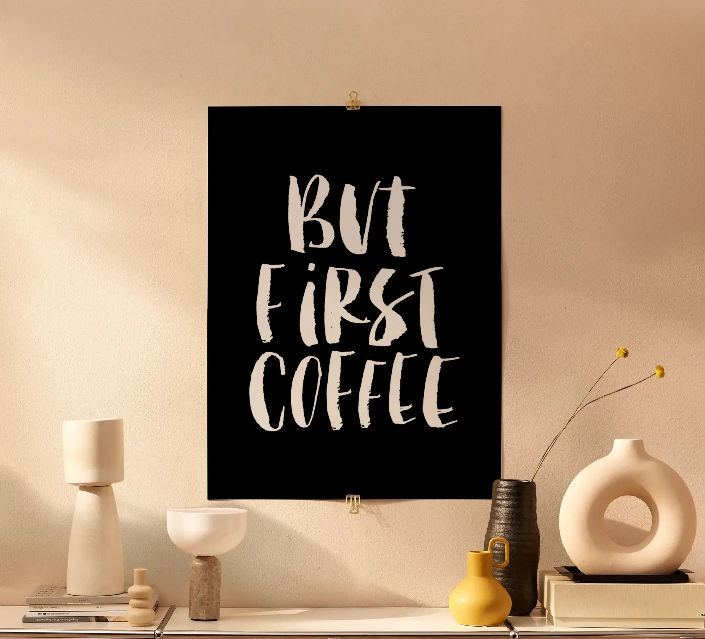 But First Coffee poster da THE MOTIVATED TYPE