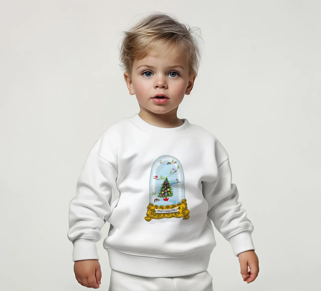Globo di neve di Natale felpa neonato da DYDesign