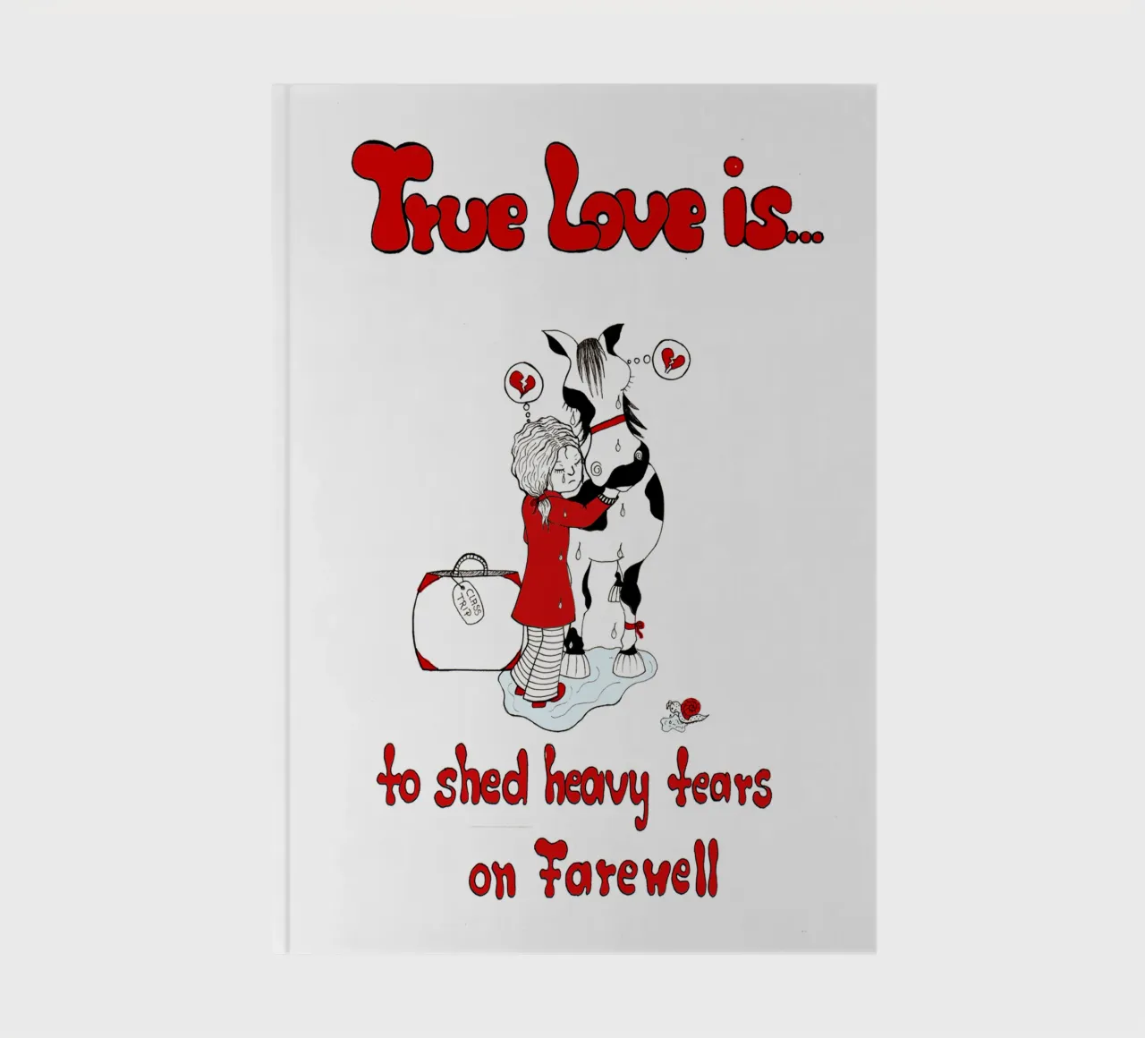 True Love is to shed heavy tears on Farewell notebook by Pferdemädchen