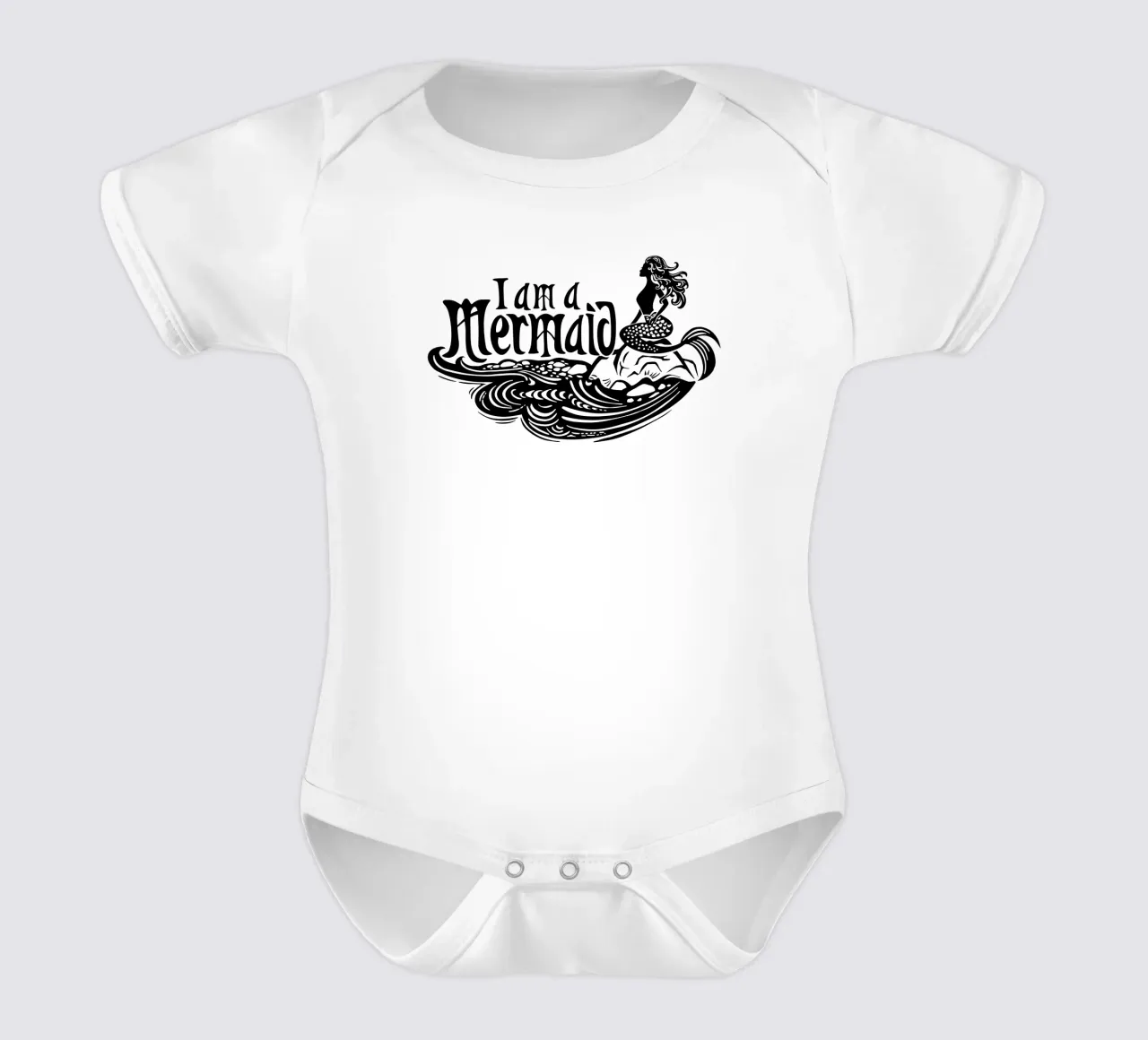 Look vintage da sirena body neonato maniche corte da DYDesign