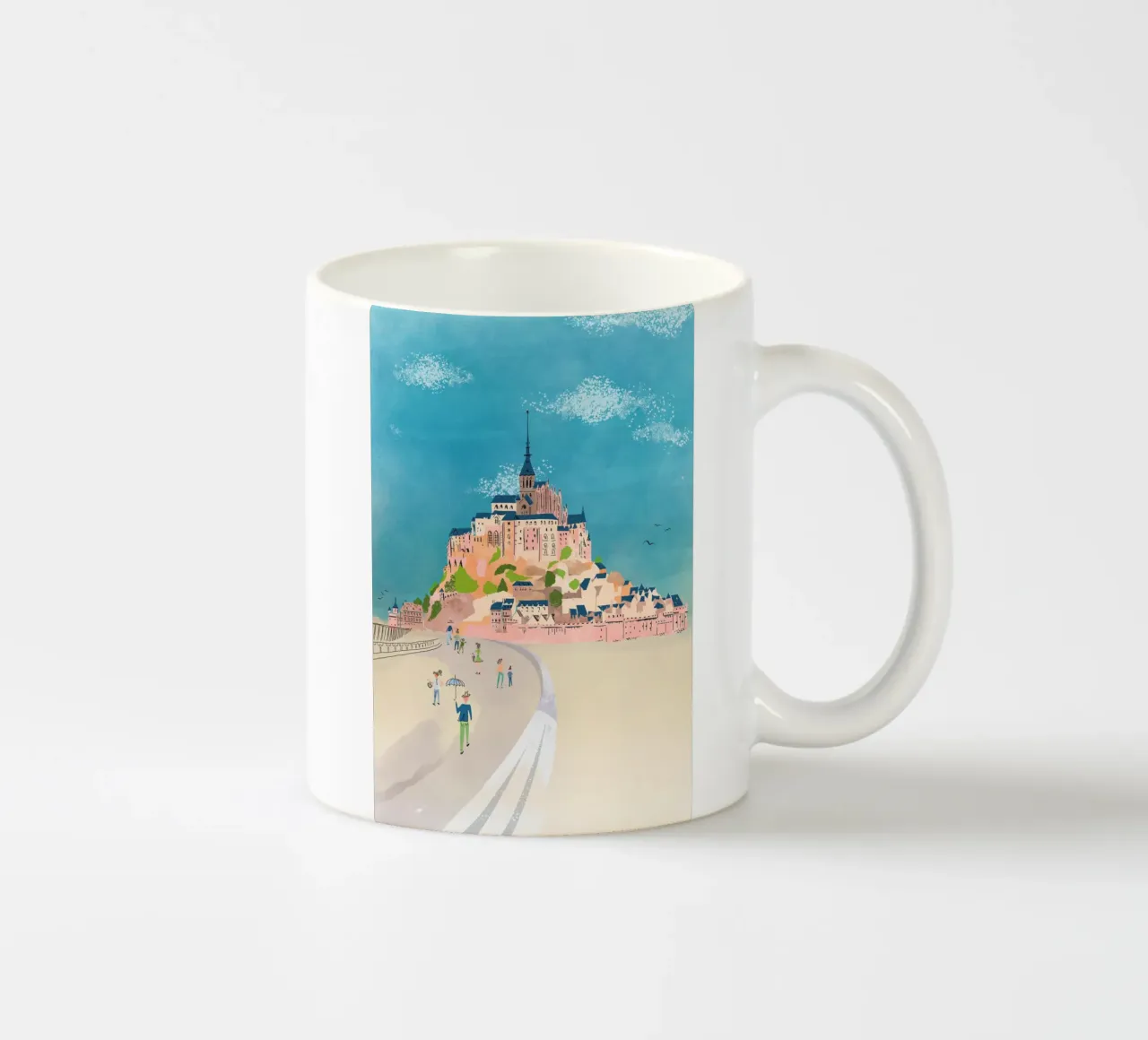 Le Mont-Saint-Michel Francia tazza in ceramica da DYDesign