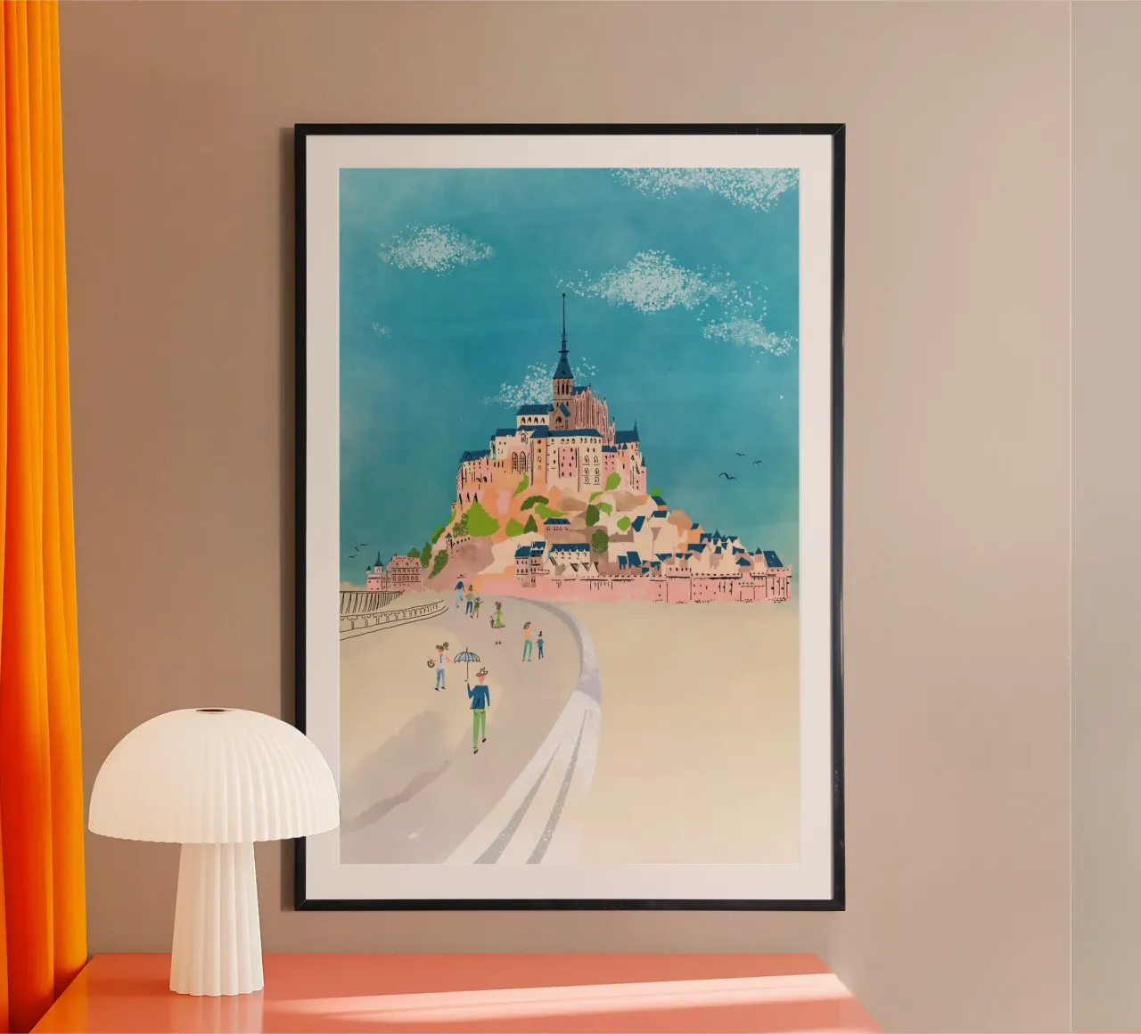 Le Mont-Saint-Michel Francia poster da DYDesign