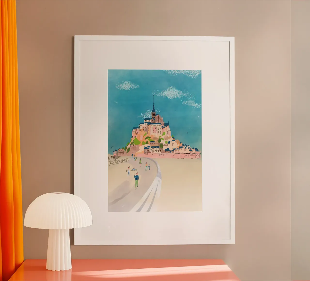 Le Mont-Saint-Michel Francia poster da DYDesign